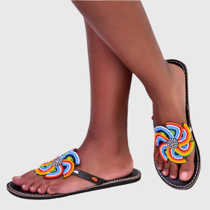 Sandals Geometric Multi Color