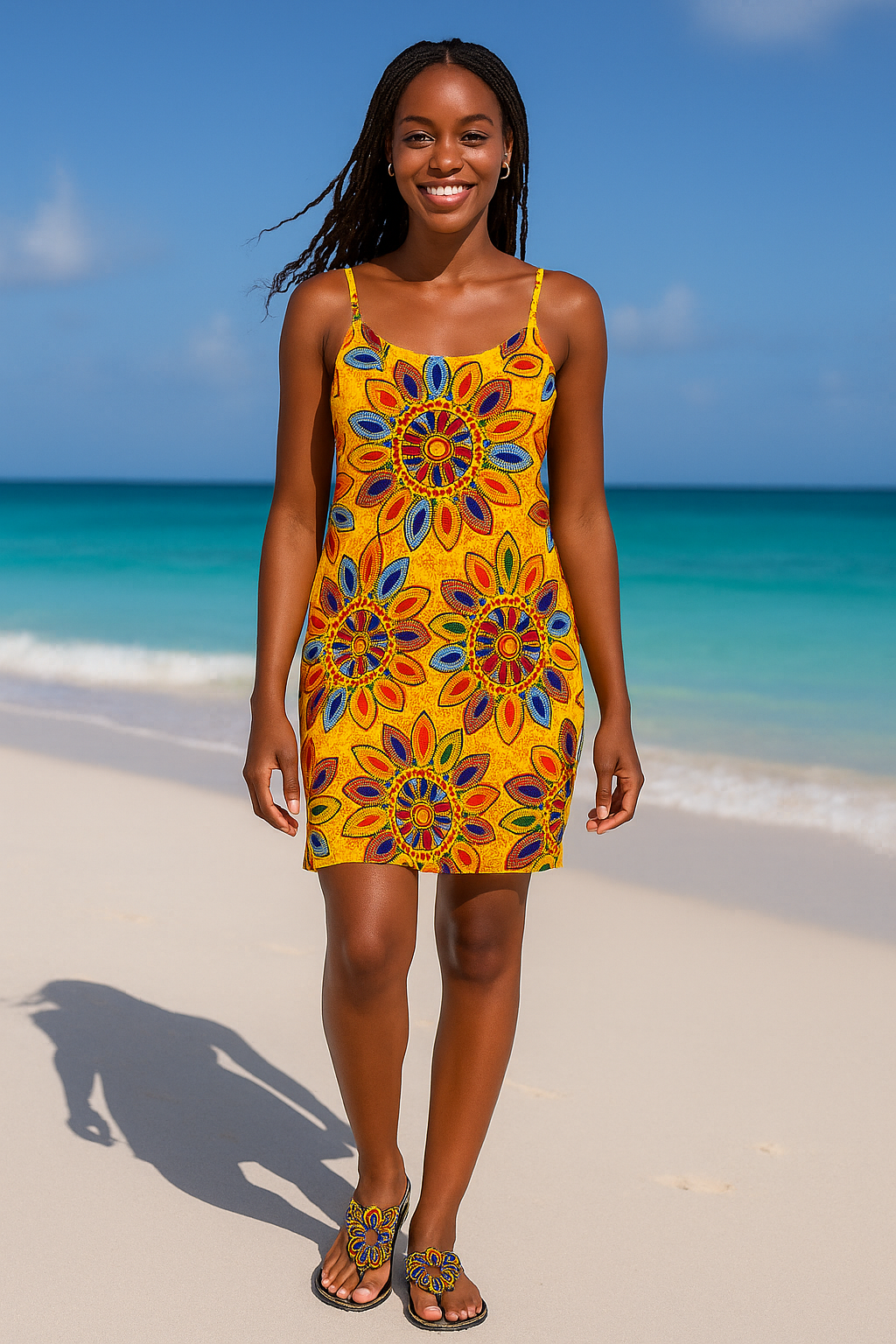 Sandals Floral Multi Color