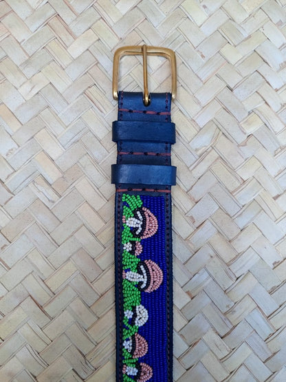 Handcrafted Maasai Belt - Mushrooms