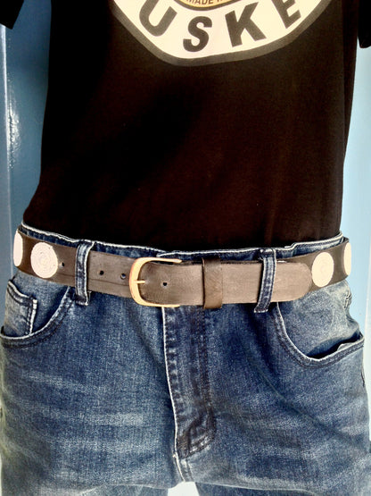 Handcrafted Maasai Belt - White Circles