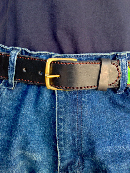 Handcrafted Maasai Belt - Tanzania Flag