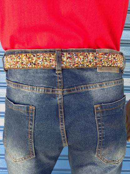 Handcrafted Maasai Belt - Colorful