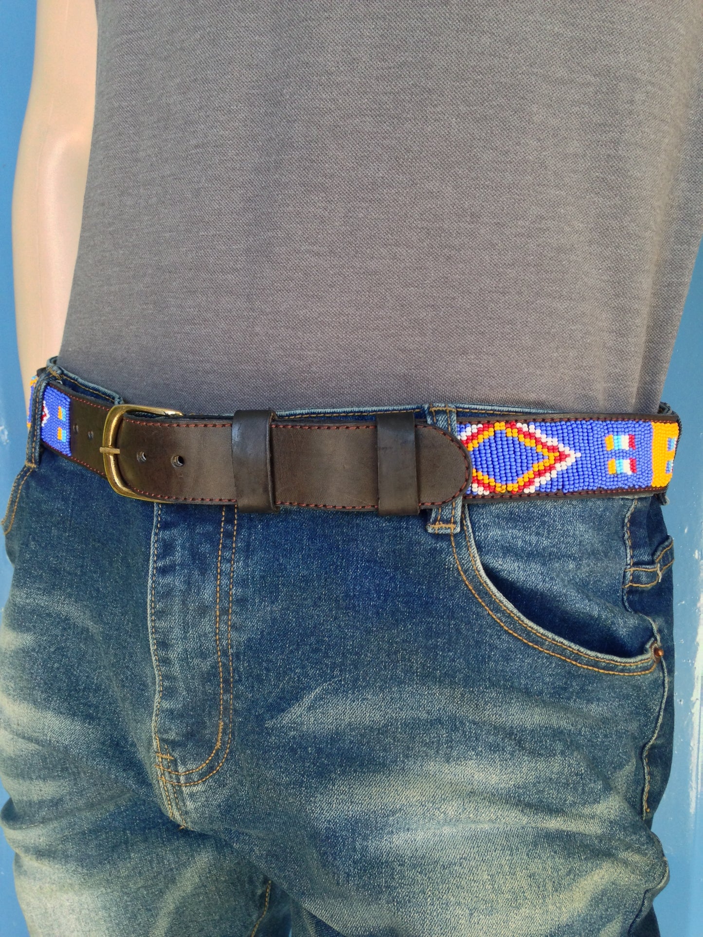 Handcrafted Maasai Belt - Colorful Geometric