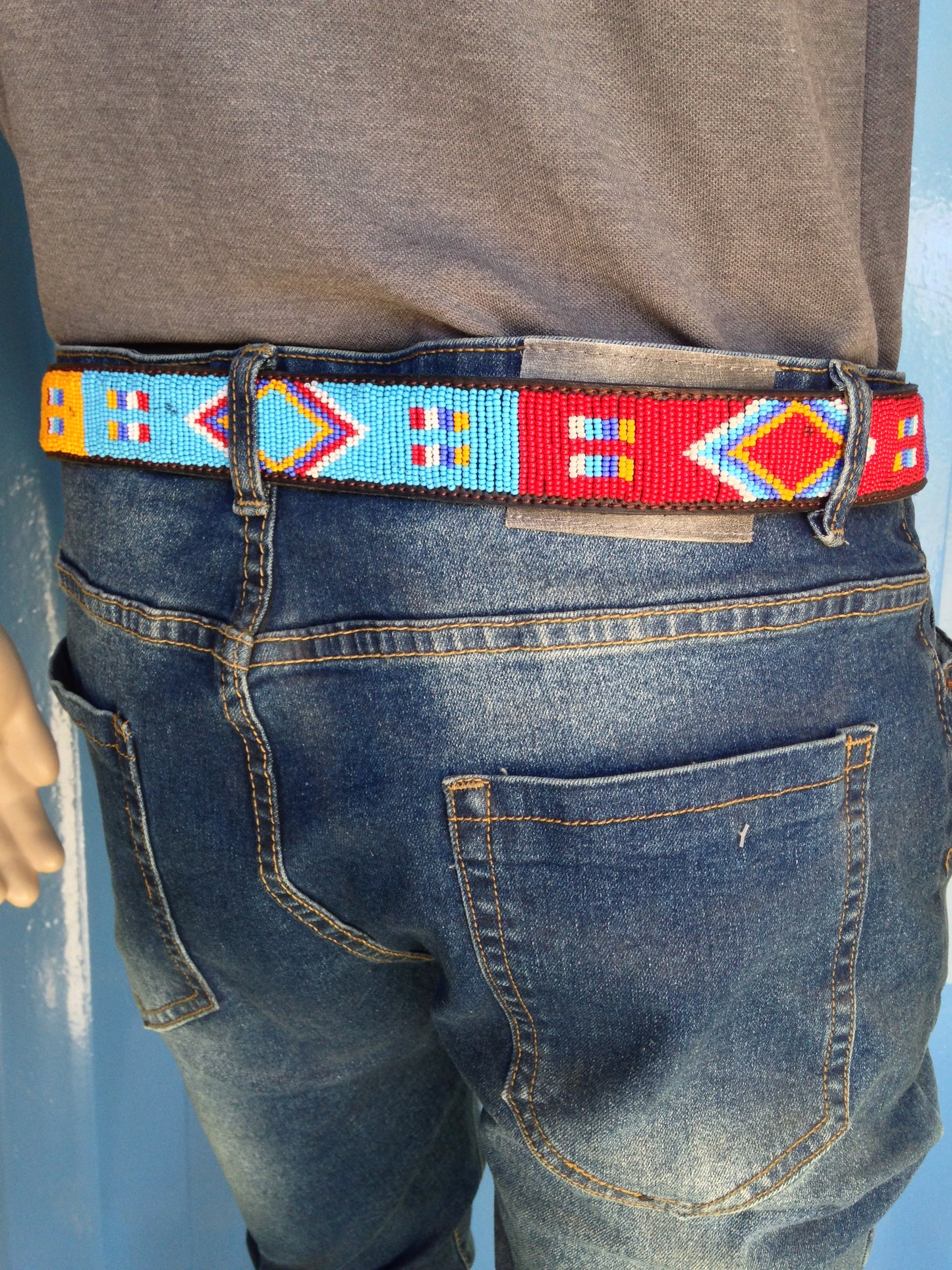 Handcrafted Maasai Belt - Colorful Geometric