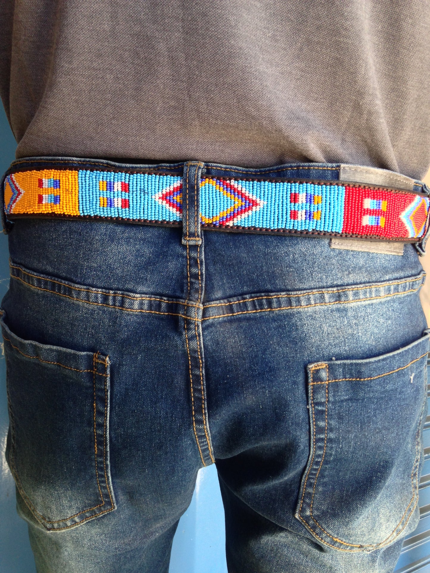 Handcrafted Maasai Belt - Colorful Geometric