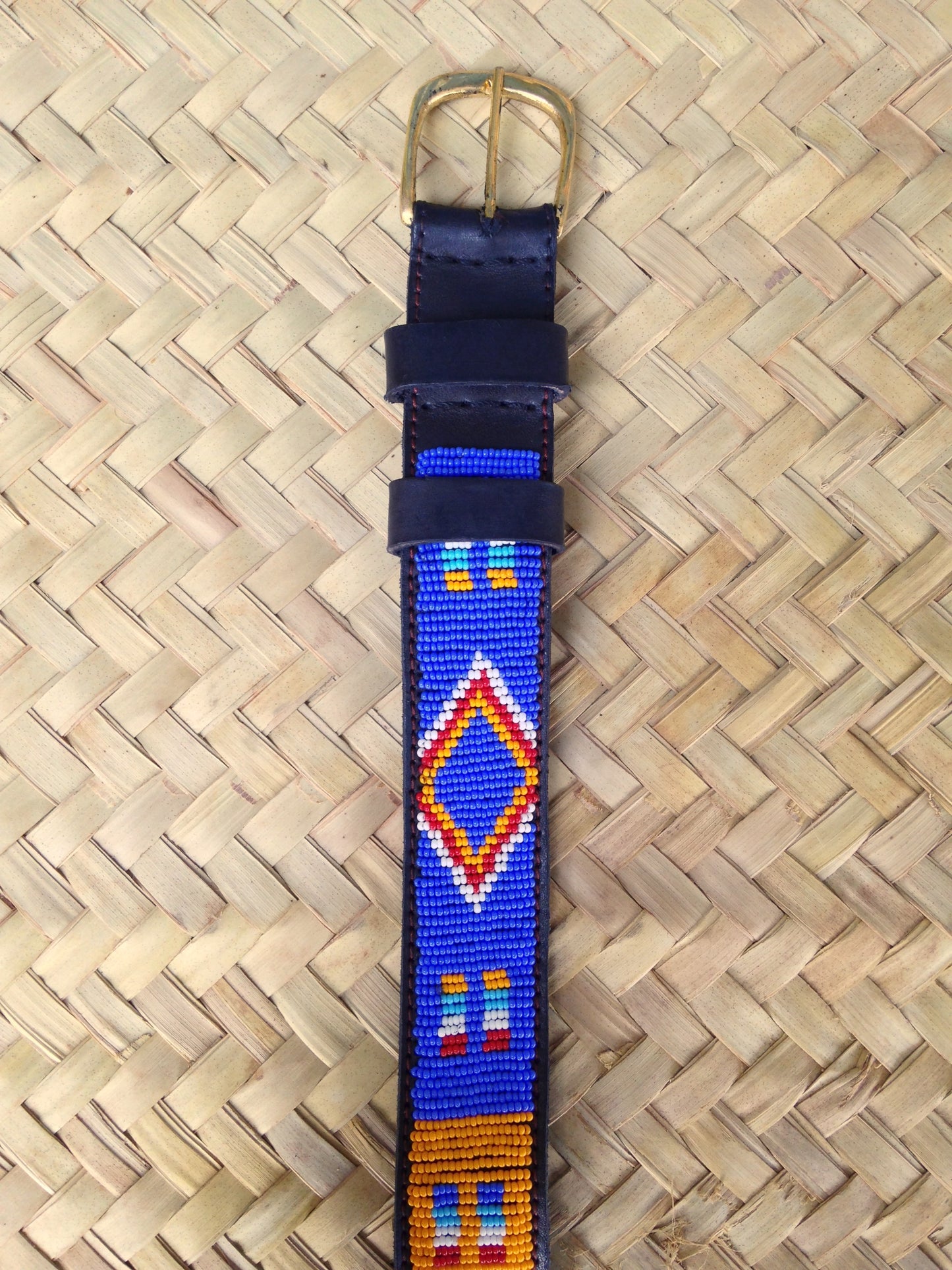 Handcrafted Maasai Belt - Colorful Geometric