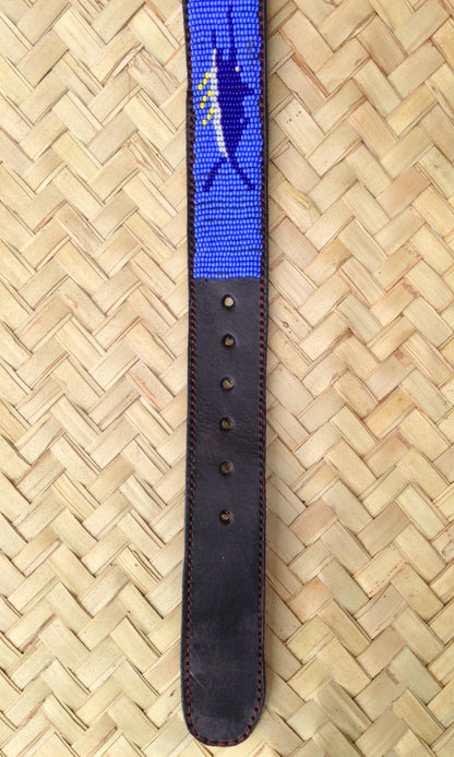 Handcrafted Maasai Belt - Blue Marlin