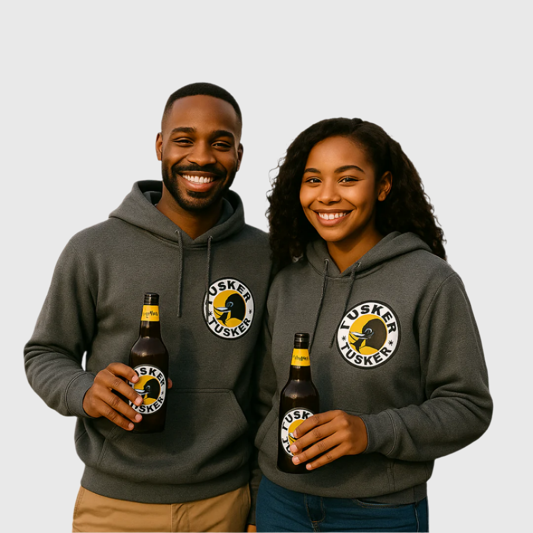 Hoodie Tusker Beer Gray