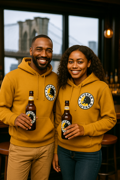 Hoodie Tusker Beer Mustard