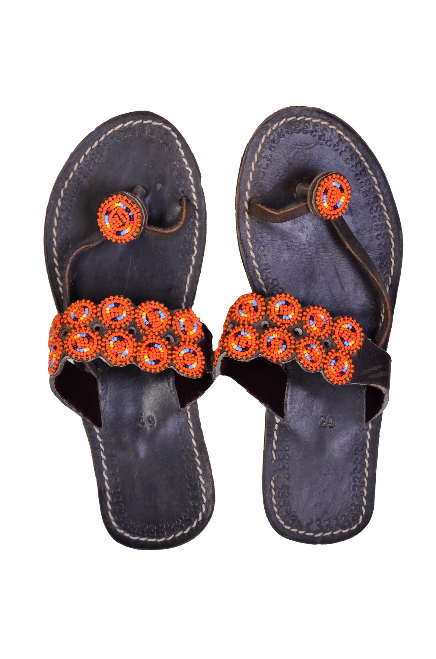Sandals Toe Ring Orange