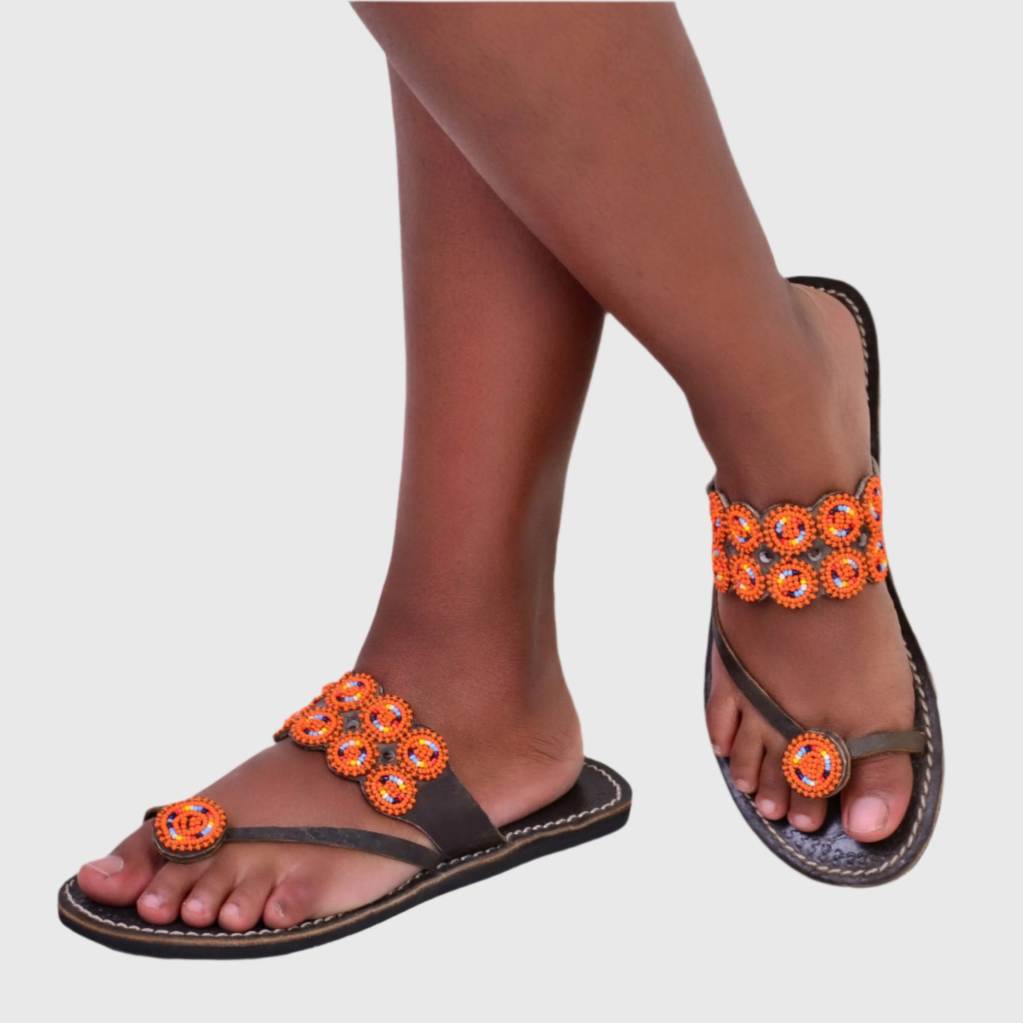Sandals Toe Ring Orange