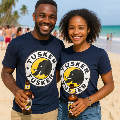 T-shirt Tusker Beer Navy Blue