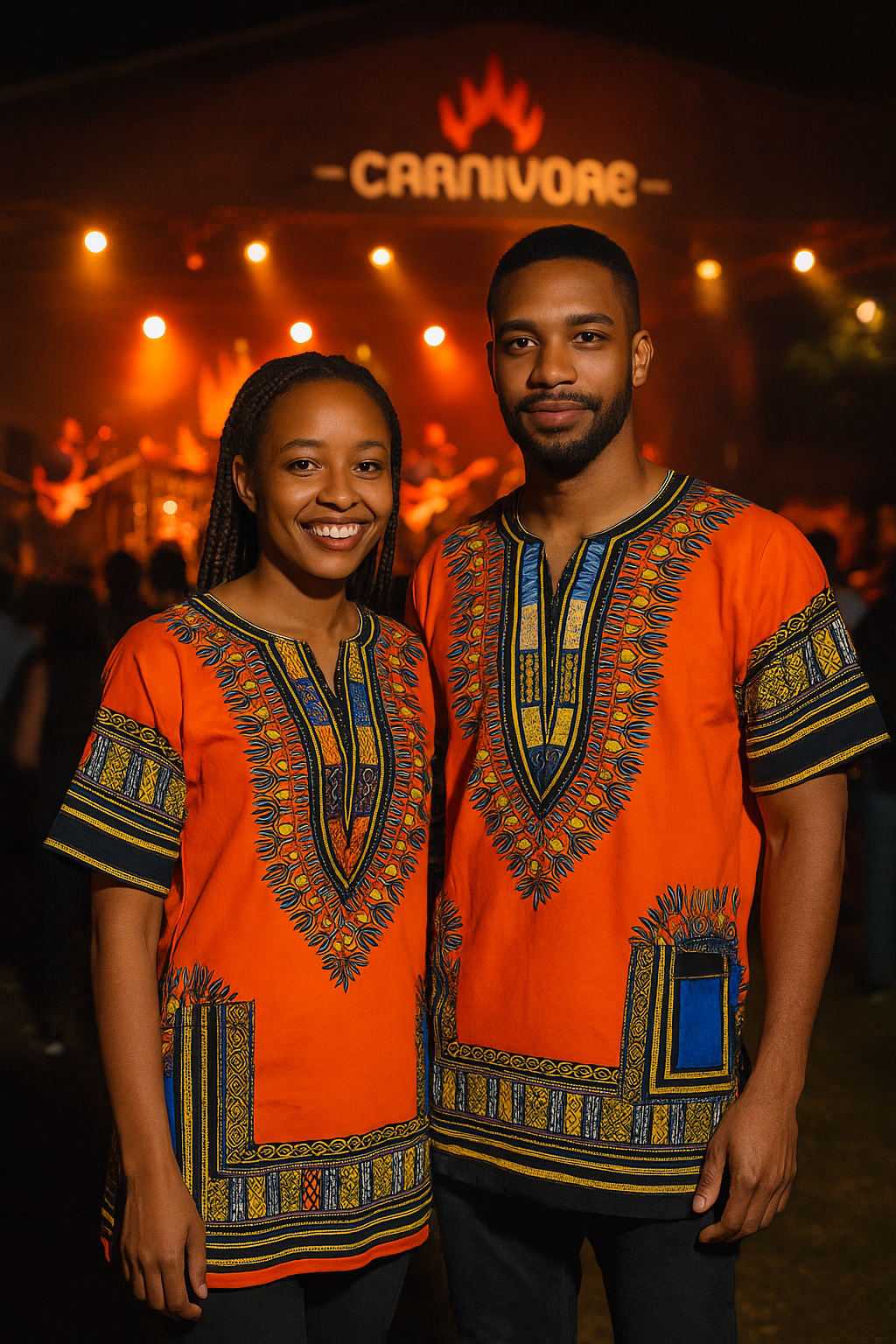 Dashiki Shirt Orange