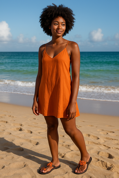 Sandals Toe Ring Orange