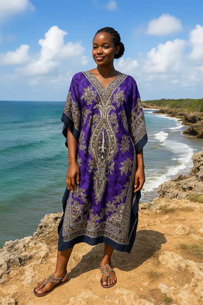 Kaftan Dress Purple