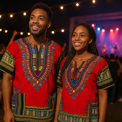 Dashiki Shirt Red
