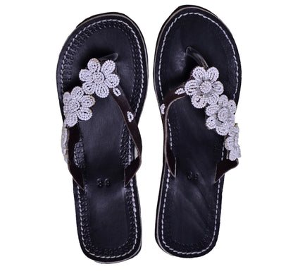 Sandals Floral White