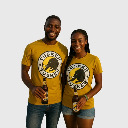 T-shirt Tusker Beer Mustard