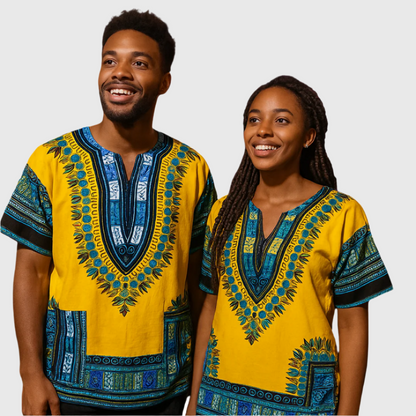 Dashiki Shirt Yellow