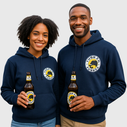Hoodie Tusker Beer Navy Blue