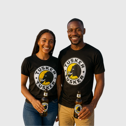 T-shirt Tusker Beer Black