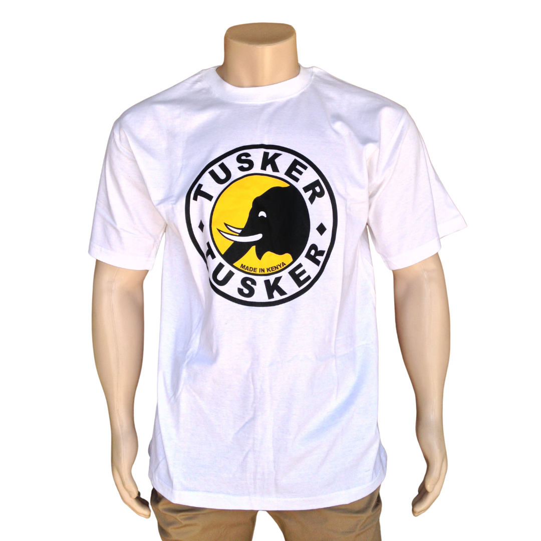 T-shirt Tusker Beer White