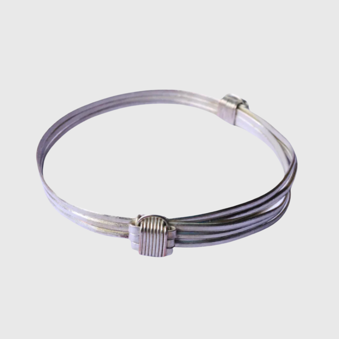 Bracelet Silver Elephant Hair 9"