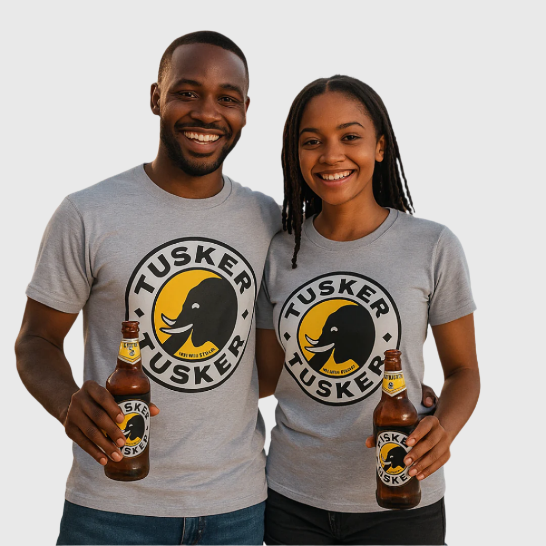 T-shirt Tusker Beer Gray