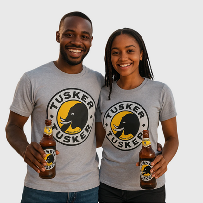 T-shirt Tusker Beer Gray