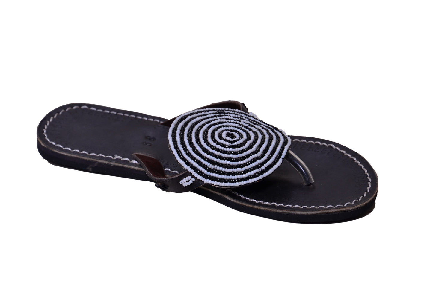 Sandals Circle Black White