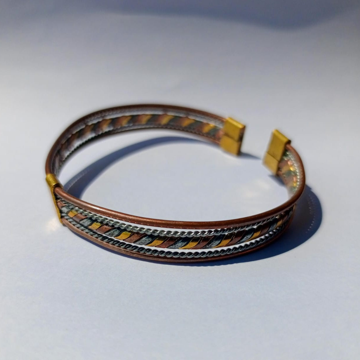 Bracelet Twisted Mixed Metal