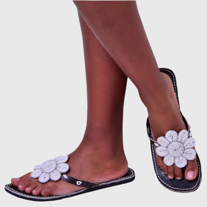 Sandals Flower White