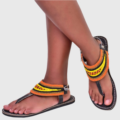 Sandals Gladiator Yellow Orange