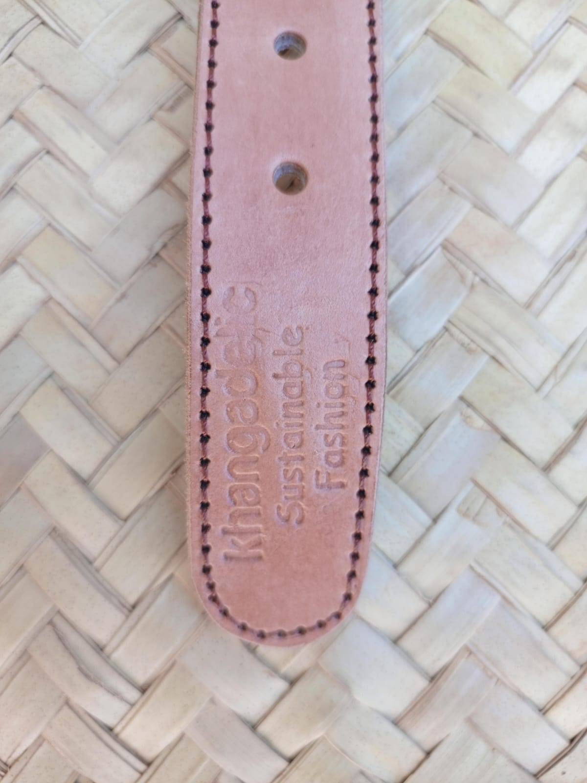 Handcrafted Maasai Belt - White Circles