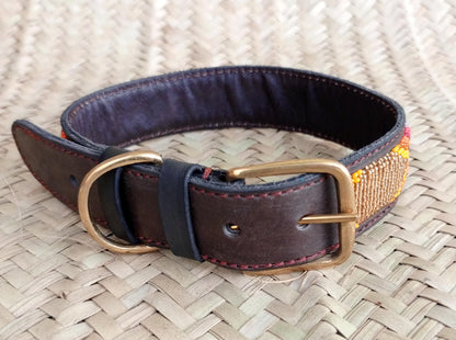 Handcrafted Maasai Dog Collar - Colorful Geometric