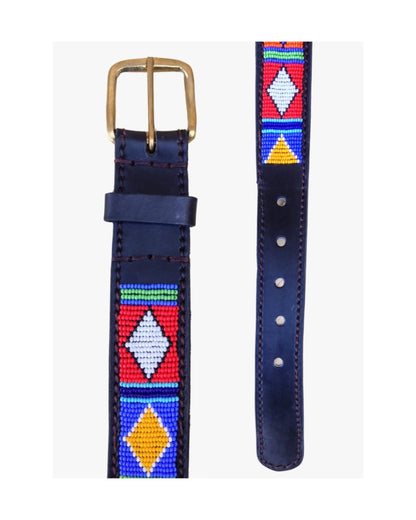 Handcrafted Maasai Belt - Colorful Geometric