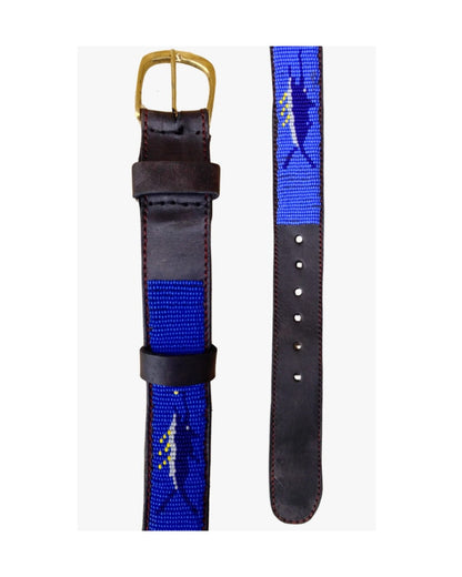 Handcrafted Maasai Belt - Blue Marlin