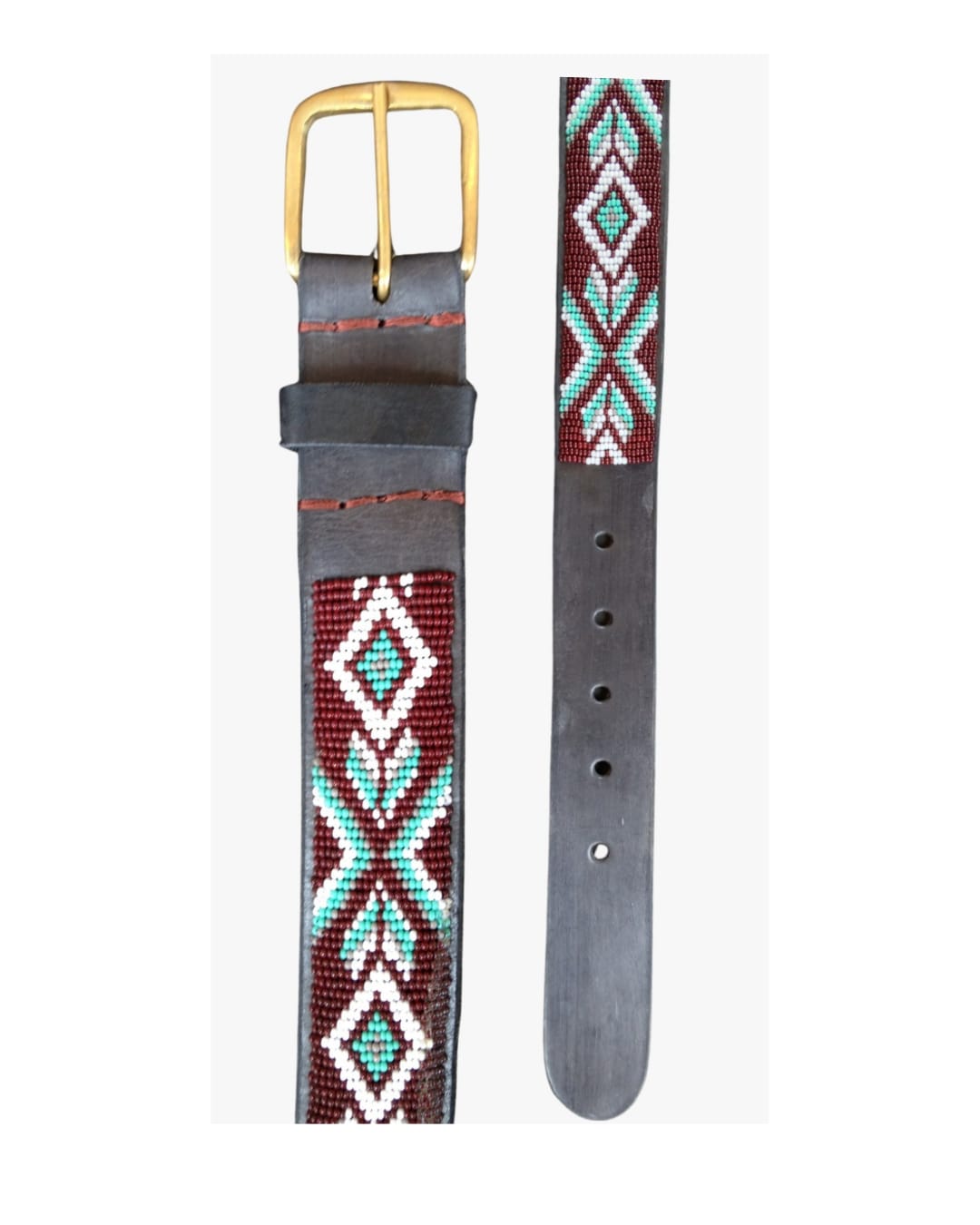 Handcrafted Maasai Belt - Colorful Geometric