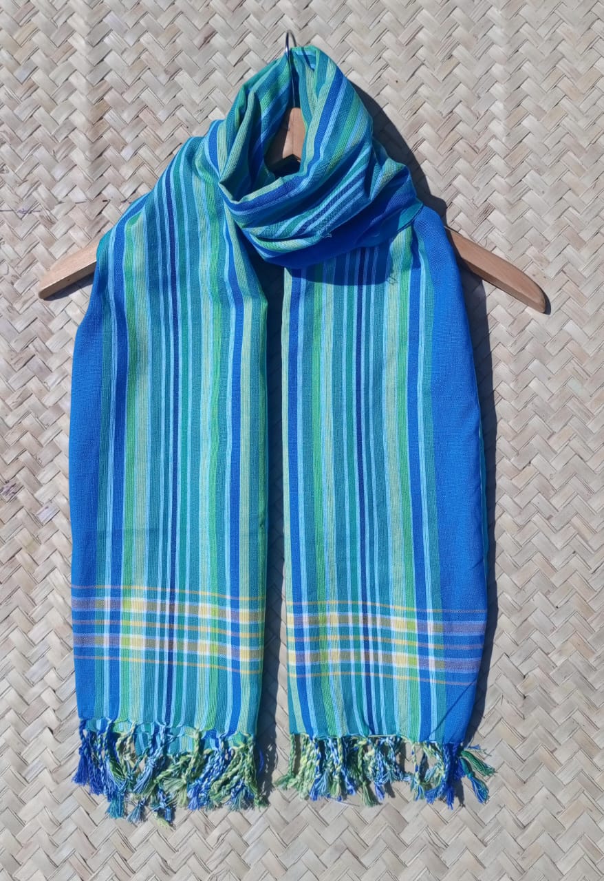 Kikoi Scarf Blue