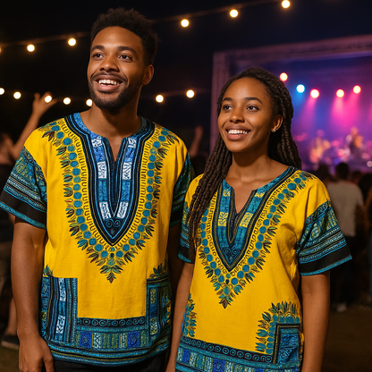 Dashiki Shirt Yellow