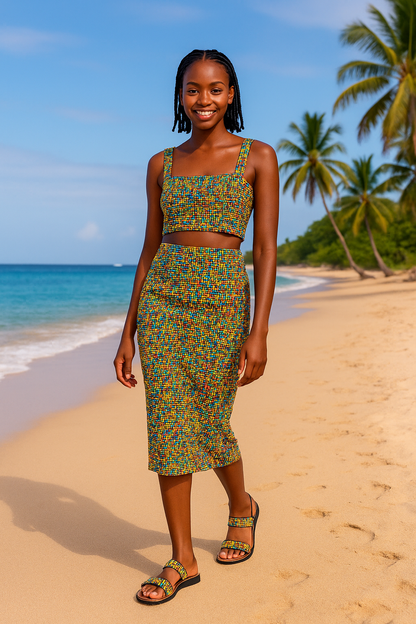 Sandals Wedge Yellow