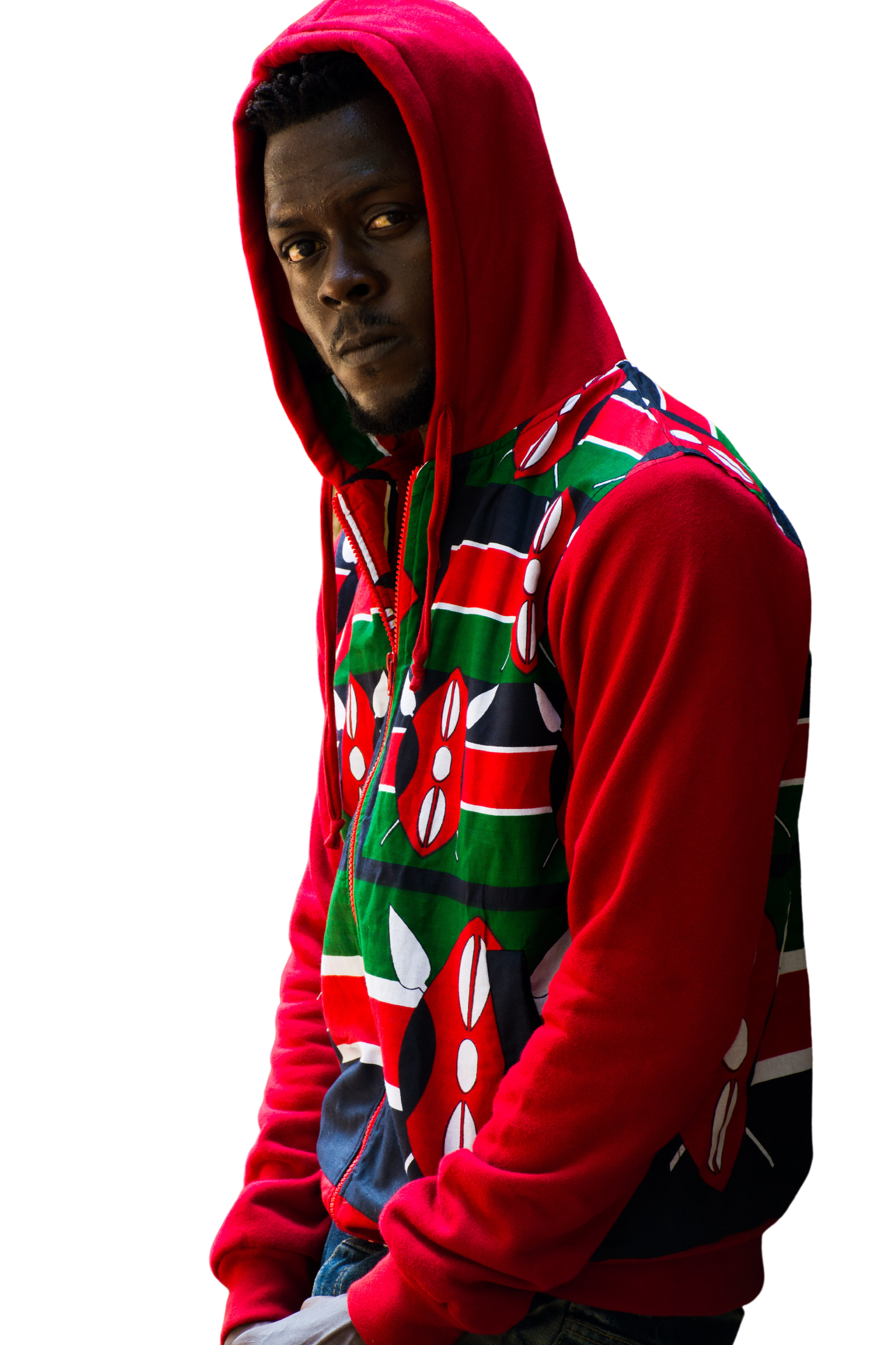 Hoodie Fleece Kenya Flag
