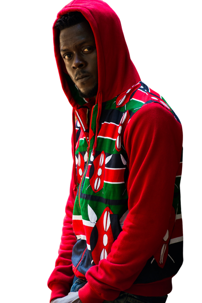Hoodie Fleece Kenya Flag