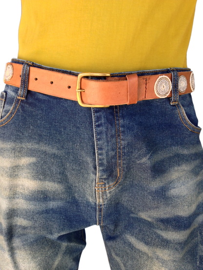 Handcrafted Maasai Belt - White Circles