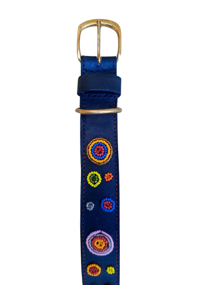 Handcrafted Maasai Dog Collar - Colorful Circles