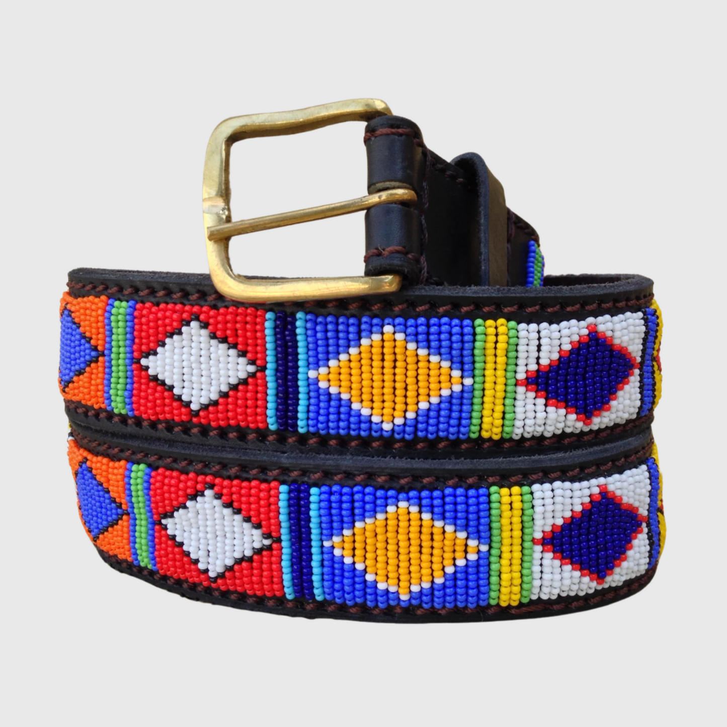Handcrafted Maasai Belt - Colorful Geometric