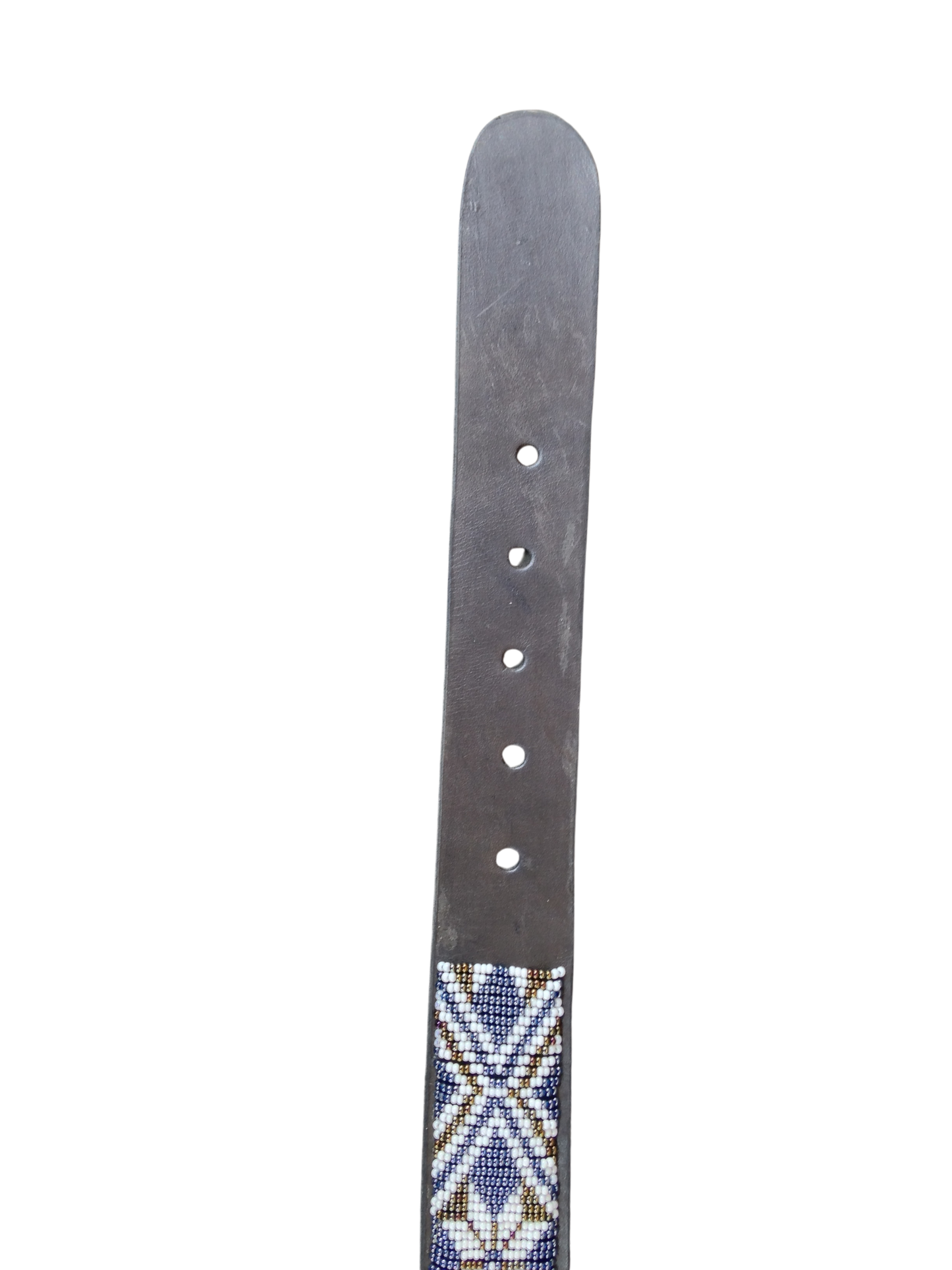 Handcrafted Maasai Belt - Black White Geometric